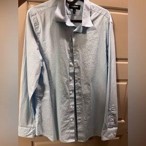 Express Extra Slim Solid Stretch Cotton 1MX Dress Shirt